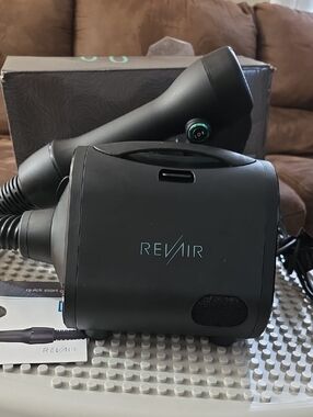 ReVair Professional Hair Dryer — Matte Black with Teal Logo